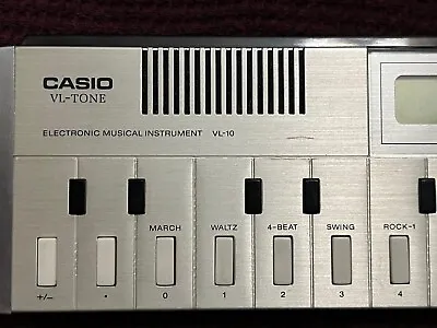 Vintage 1980s Casio VL-Tone VL10 Music Instrument Keyboard & Calculator W/ Carry • $120