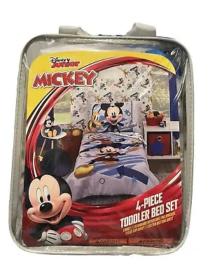 Disney Junior Mickey Mouse Clubhouse 4-Piece Toddler Bed Set • $39.99