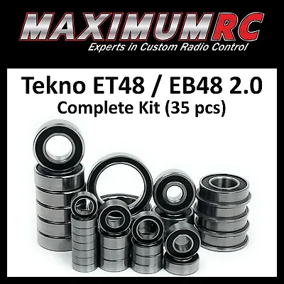 $29.95 • Buy Tekno ET48 2.0 / EB48 2.0 Complete Bearings Kit Premium Upgrade Parts (35 Pcs)