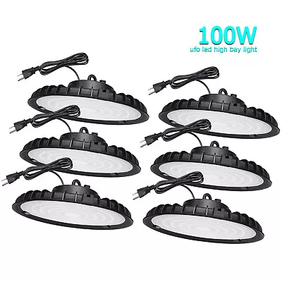 6 Pack 100W UFO Led High Bay Light Industrial Factory Warehouse Commercial Light • $108.53