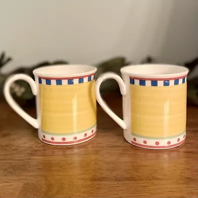 Set Of 2 VILLEROY & BOCH TWIST BEA Mugs Cups 1748 Luxembourg Germany • $39.95