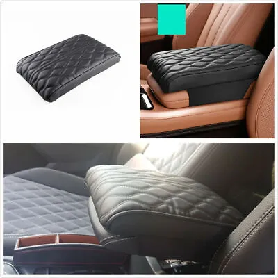 Waterproof Breathable PU Leather Center Console Wave Pattern Seat Armrest Pad X1 • £25.07