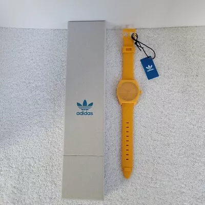 NEW Adidas Watch Unisex Process SP1 All Collegiate Gold Silicone Very Nice!! • $58