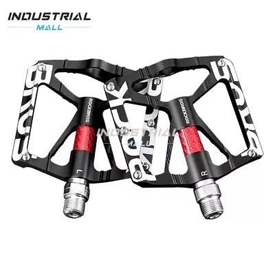 ROCKBROS Mountain Bike Pedals 9/16'' Aluminum Alloy Bearing Reflective Pedals • $27.54