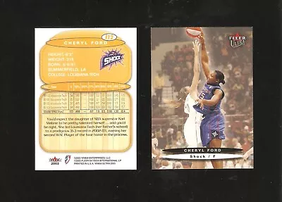 Cheryl Ford2003 Wnba Rookielouisiana Techsummerfield Hshomerkarl Malone Dad • $9.99