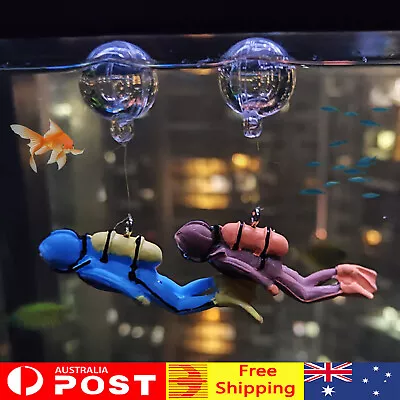 1/2PCS Fish Tank Decoration Aquarium Decoration Aquarium Accessories Diver AU • $11.68