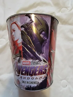 Avengers Endgame Movie Promo Popcorn Tin Bucket • $8