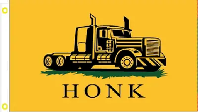 3x5 Mack Truck Big Rig Don't Tread On Truckers Yellow Flag Banner 100d • $12.88