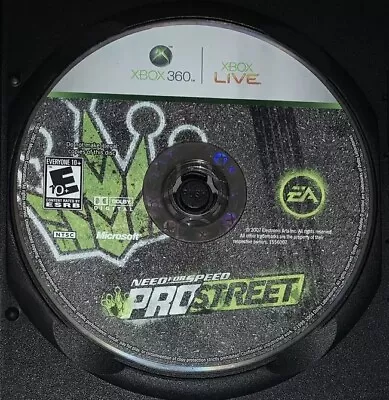 Need For Speed: ProStreet (Microsoft Xbox 360 2007) Disc Only. Tested. • $3.99