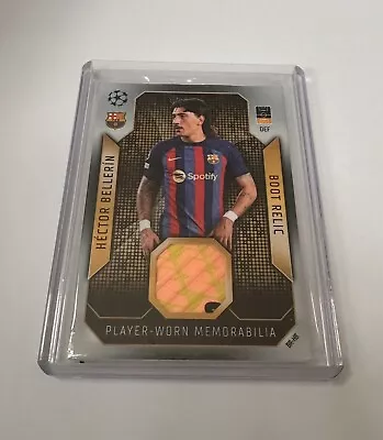 Hector Bellerin Barcelona Topps Match Attax Boot Relic Player-Worn Memorabilia • $300