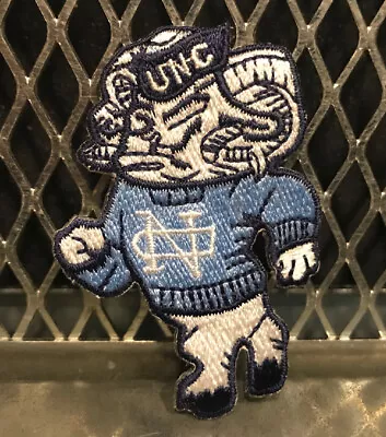 UNIVERSITY Of NORTH CAROLINA VTG 1 3/4” X 2 1/2” Patch UNC RAM MASCOT Tar Heels • $6.99