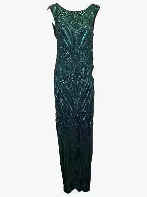 Pilgrim Evening Sequin Embellished Maxi Dress Size 12 • $179.99