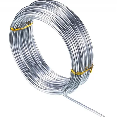 Aluminum Craft Wires Flexible Soft Silver Color Bendable Metal Wire For Doll • $9.36