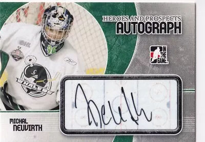07/08 Itg Heroes & Prospects Michal Neuvirth Autograph Auto • $1.30