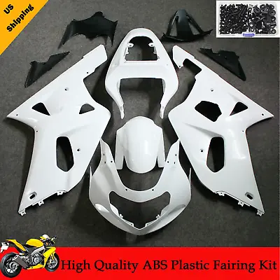 Unpainted ABS Fairing Bodywork For K1 Suzuki GSXR600 GSXR750 2001 2002 2003+Bolt • $195.99