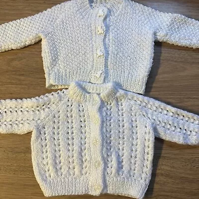 Hand Knitted Baby Cardigans Newborn • £3.20