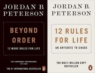 $34.92 • Buy Jordan B Peterson 2 Book Set Collection - Beyond Order & 12 Rules For Life