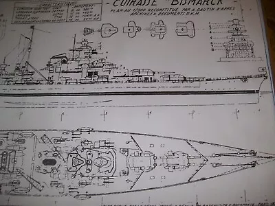 BISMARCK   Ship   Model Boat Plans • $18.99