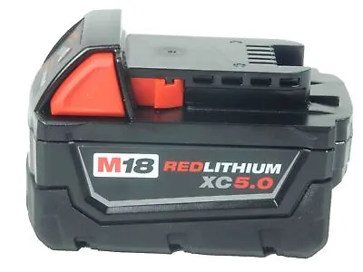 New Milwaukee 48-11-1850 M18 18V 5.0 Ah REDLITHIUM XC Battery • $78.95
