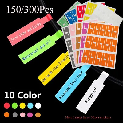 Marker Tool Wire Fiber Organizers Stickers Cable Labels Identification Tags • £8.56