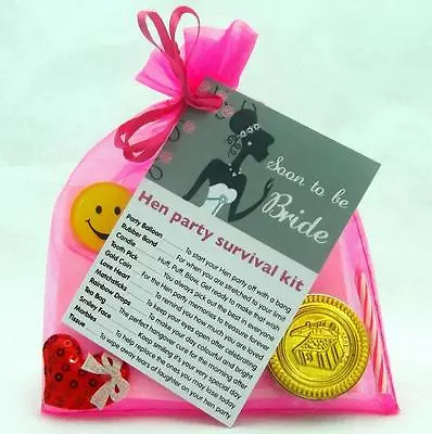 £3.85 • Buy Bride To Be Hen Party Survival Kit Novelty Fun Personalised Gift Present Favour 