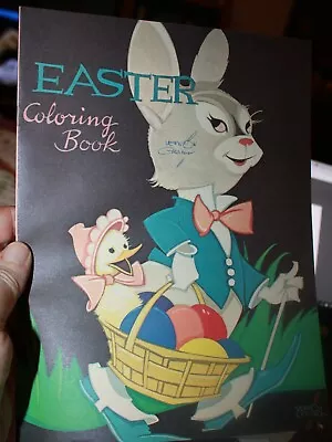 Vernon Grant Autographed Cover Art Children's Easter Coloring Book Large Size • $40