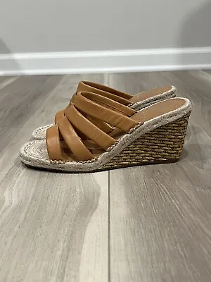 Vince Camuto Tan Wedge Sandals NWOB Size 9.5 • $30.69