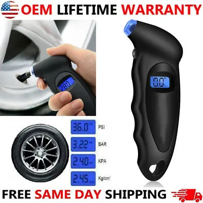 Digital Tire Air Pressure Gauge Meter Tester Bike Car Truck LCD Display 150-PSI • $5.49