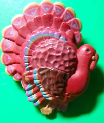 Vintage Hallmark Turkey Fall  Autumn Thanksgiving Holiday Lapel Pin (p835) • $11.28