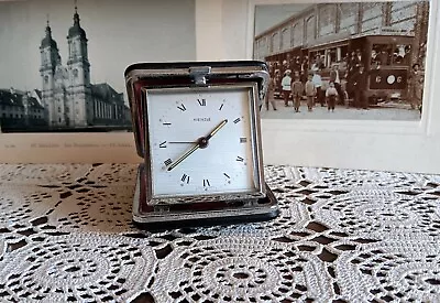 Vintage Alarm Clock Kienzle Travel Mechanical Wind Up Clock Germany • £48.25