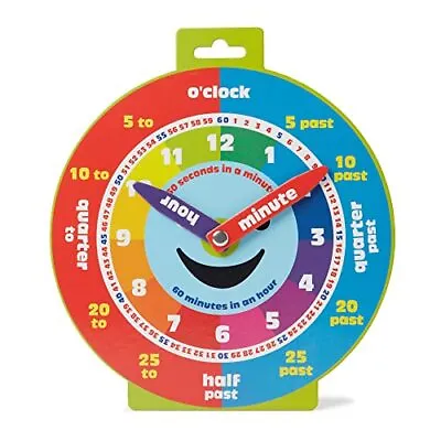 £6.99 • Buy Learn To Tell The Time Clock For Child Kids Teaching Educational Boys Girls Toy