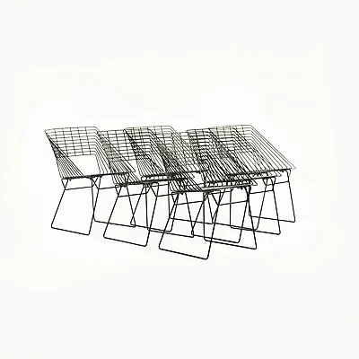 1960s Verner Panton For Fritz Hanson Outdoor Box Wire Chair W/ Black Frames 14x • $950