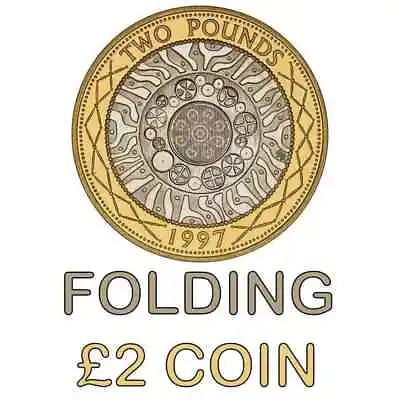 £24.99 • Buy Folding £2 Coin Easy Magic Trick Coin In Bottle Trick Single Fold REAL COIN *UK