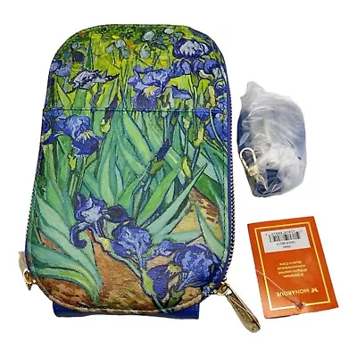 Monarque Crossbody Purse Van Gogh Irises Flowers 8 X 5 X 1.25 Inches • $34.38