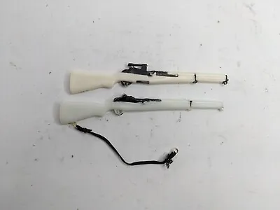 Vintage GI Joe 1964 - 2 WHITE M1 Garand W/ Sling Hasbro & Scoped • $21.99