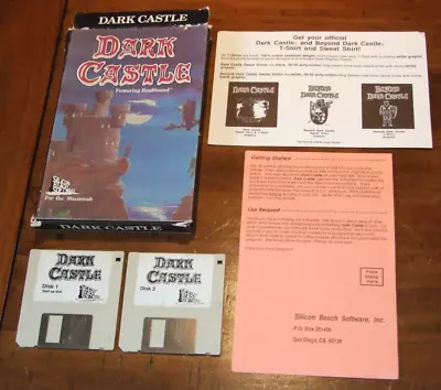 Dark Castle Game Program  For Vintage Apple Mac Macintosh SE • $13.04