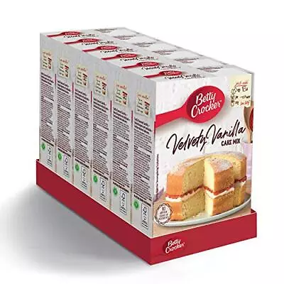 Betty Crocker Velvety Vanilla Cake Mix 425g (Pack Of 6) • £15.21