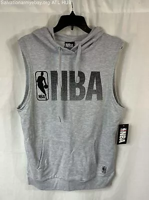 NBA Medium Light Gray Sleeveless Hoodie • $9.99