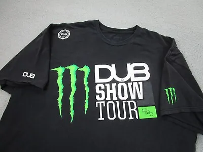 Monster Energy Shirt Mens 3XL Black DUB SHOW XXXL • $18.90