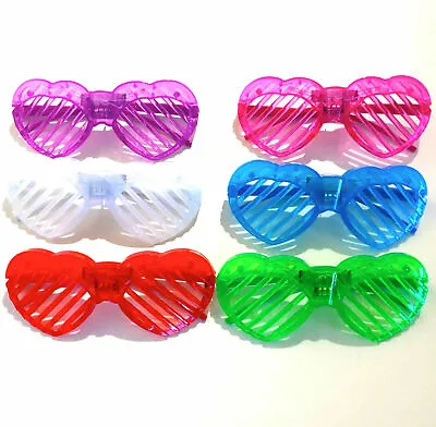 £2.49 • Buy Light Up, Led Glasses, Glowing,party And Club Glasses, Heart Shape Lot