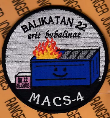 USMC MACS 4 Marine Air Control Squadron Balikatan 2022 3.75  Patch C/e • $6