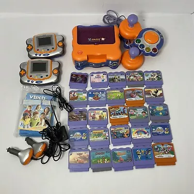 Vtech V Smile TV Learning System Console 2 Pockets Bundle 25 Games 2 Controller • $179.99