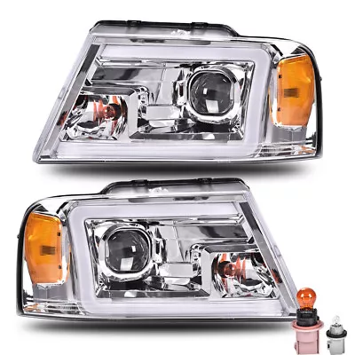 Fit For 04-08 Ford F-150/Lincoln Mark LT Clear Lens LED DRL Projector Headlights • $119.80