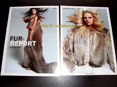 INTERNATIONAL FUR FEDERATION 12-Page Editorial AD 2002 MICHEL COMTE Women In Fur • $15