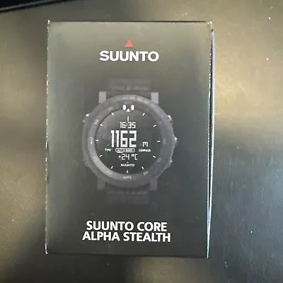 Suunto Core Alpha Stealth Black Dial Fabric Unisex Watch SS050504000 New • $279.99