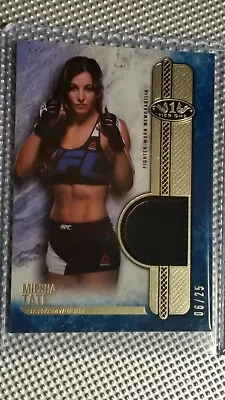 MIESHA  CUPCAKE  TATE 2017 TOPPS UFC KNOCKOUT TIER ONE RELIC #/25 Blue • $98