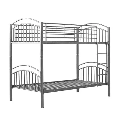 Metal Single & Triple Bunk Beds Frame Double & Single Kids Bedroom Furniture • £137.99