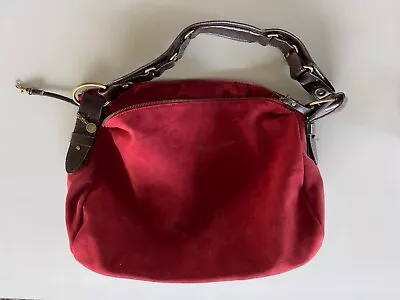 Isaac Mizrahi For Target Red Leather Suede Bag • $35