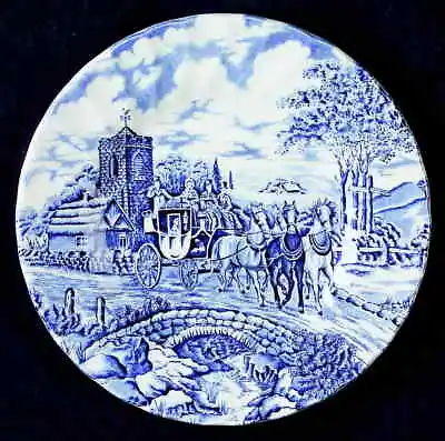 Myott Staffordshire Royal Mail Blue Bread & Butter Plate 410267 • $9.99