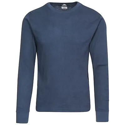 £14.99 • Buy Trespass Unify Adults Super Soft Base Layer Top Cotton Blend Thermal Navy Top